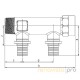 Коллектор распределительный [R3/4-2x16-Rp3/4] RX+ (14563831001)