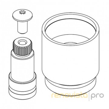 Prolongador para válvula de bola oculta LX (11361471001)