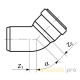 Отвод канализационный [DN125] 45° (11234941001) усиленный