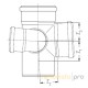 Крестовина канализационная [DN110·75·110] 87° (11237611001) разнопроходная правая