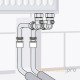 Codo de conexión para radiador 16/17/ML16/250mm/d15 RAUTHERM (12607001002) inox