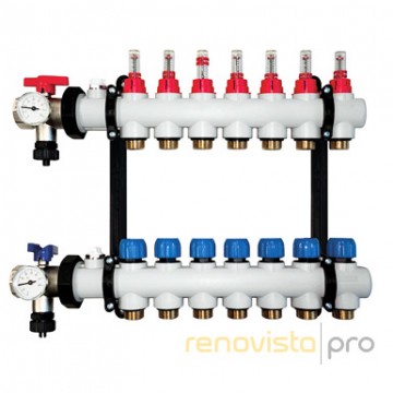 Manifold for underfloor heating P HKV-D monoblock (13215831002) [7 · 3/4”]