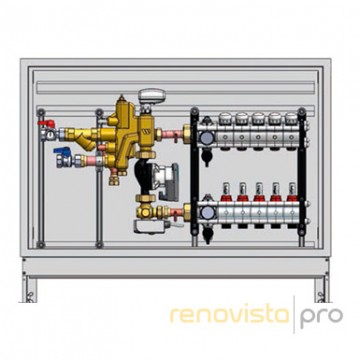 Pre-assembled manifold with actuator 0-10V (13218461001) [7 · 3/4”]