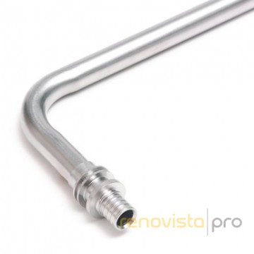 Codo de conexión para radiador 16/17/ML16/250mm/d15 (12607001002) inox